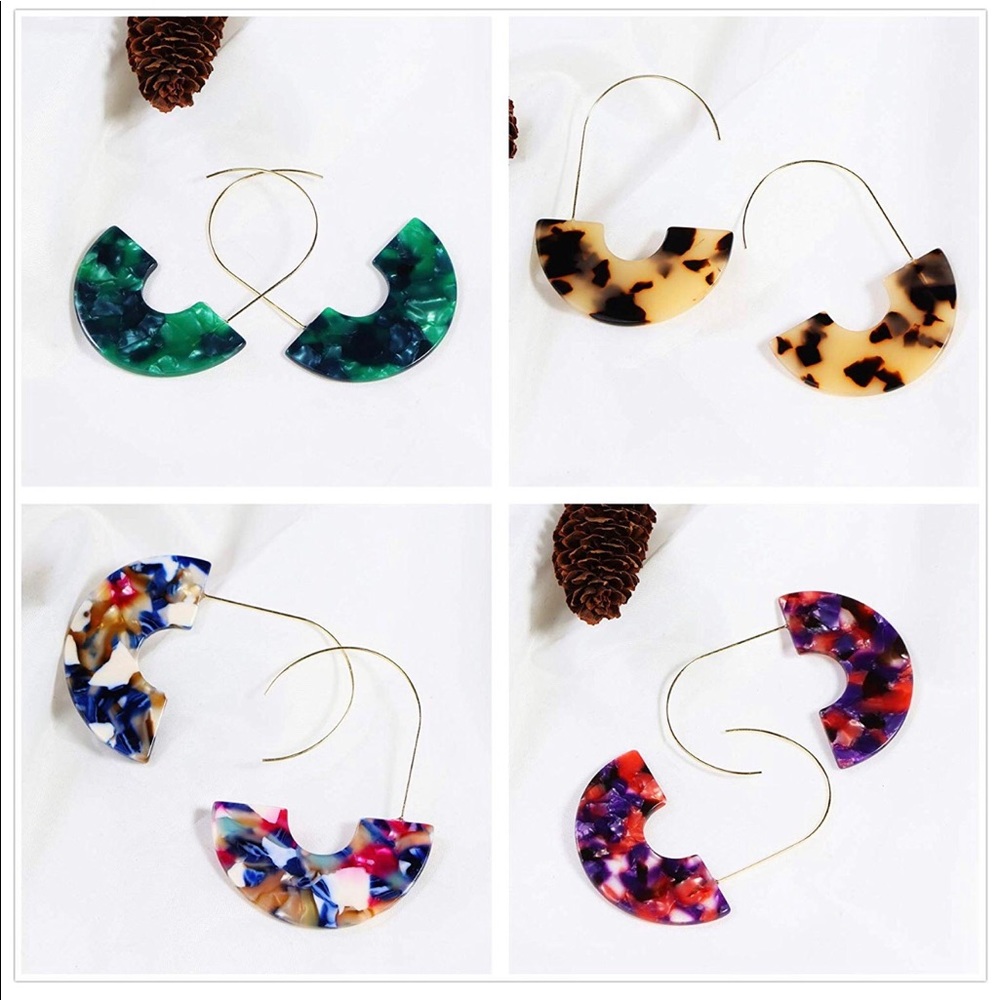 🔴 $8 CLEARANCE BaubleBar Style Tortoise Earring - Picture 4 of 7